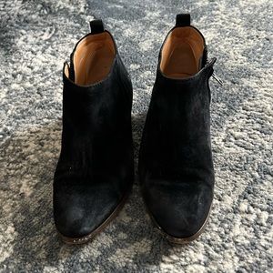 J.Crew Suede Angle Zip Booties
